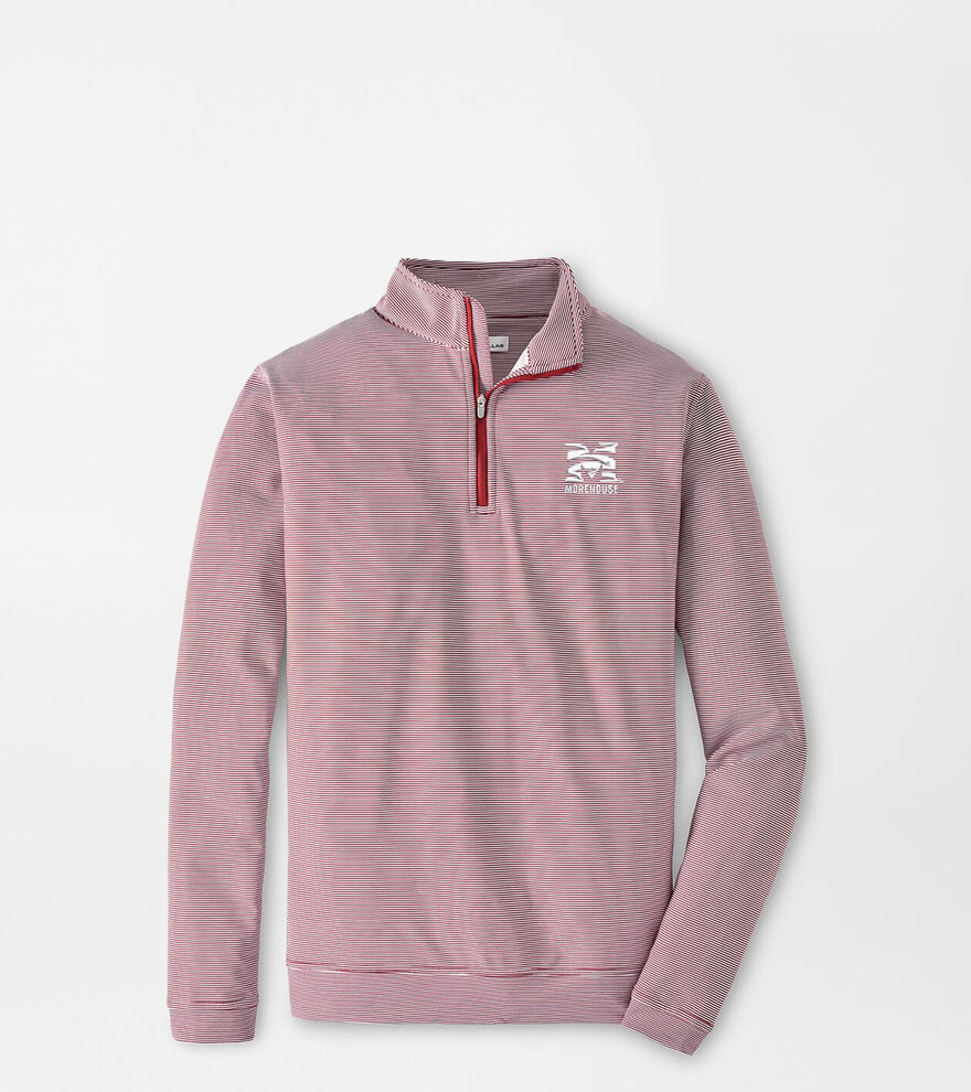 Morehouse College Perth Sugar Stripe Performance Quarter-Zip image number 1