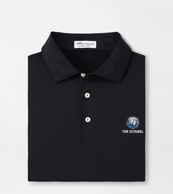 The Citadel Solid Performance Jersey Polo (Sean Self Collar)