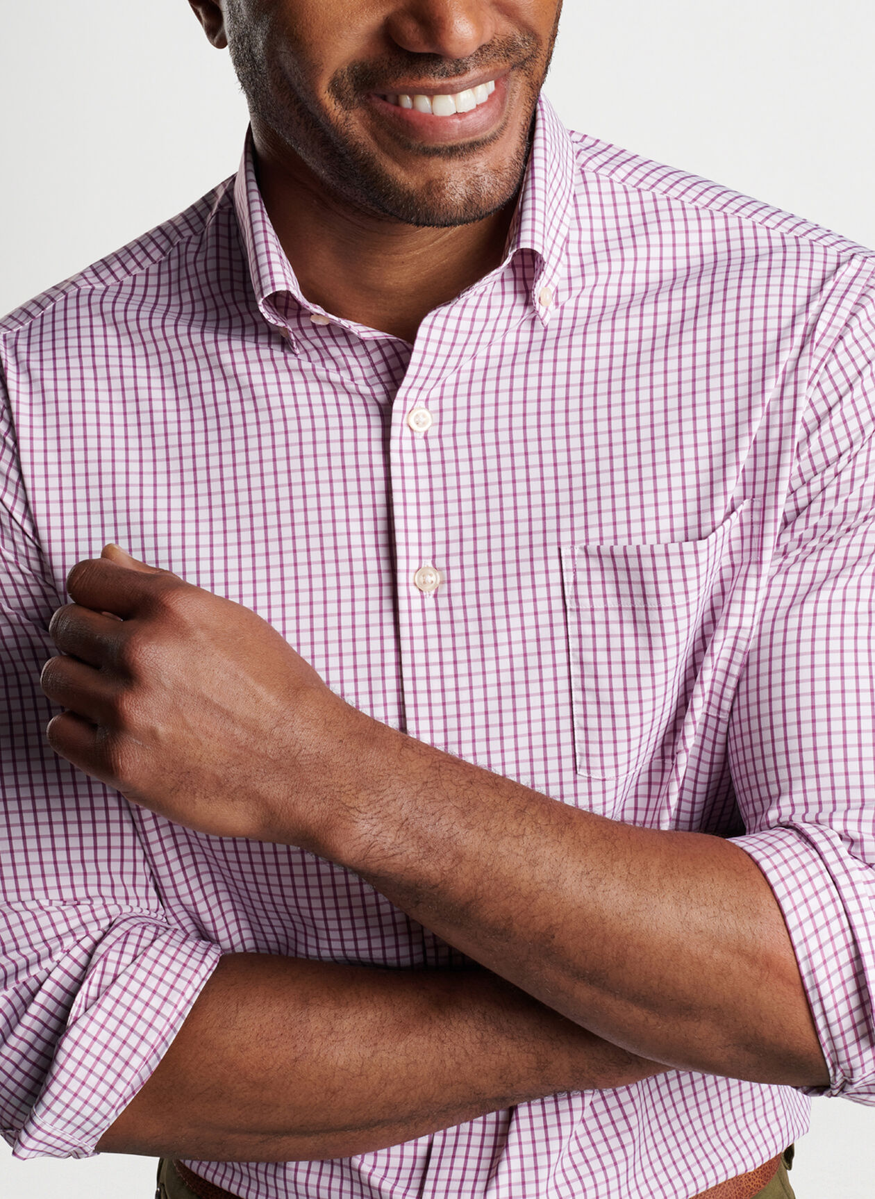 Hanford Performance Twill Sport Shirt | Men's Sport Shirts | Peter Millar