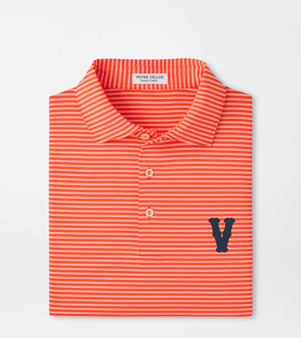 Virginia Vault Tiebreaker Performance Jersey Stripe Polo