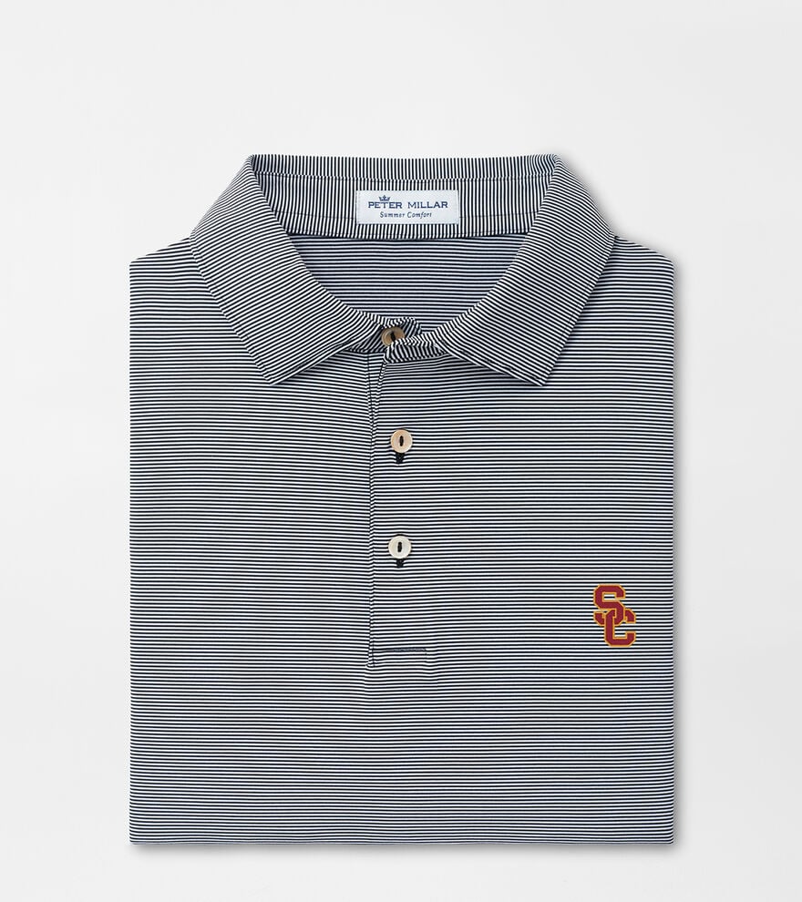 Southern California Interlocking SC Jubilee Stripe Performance Polo image number 1
