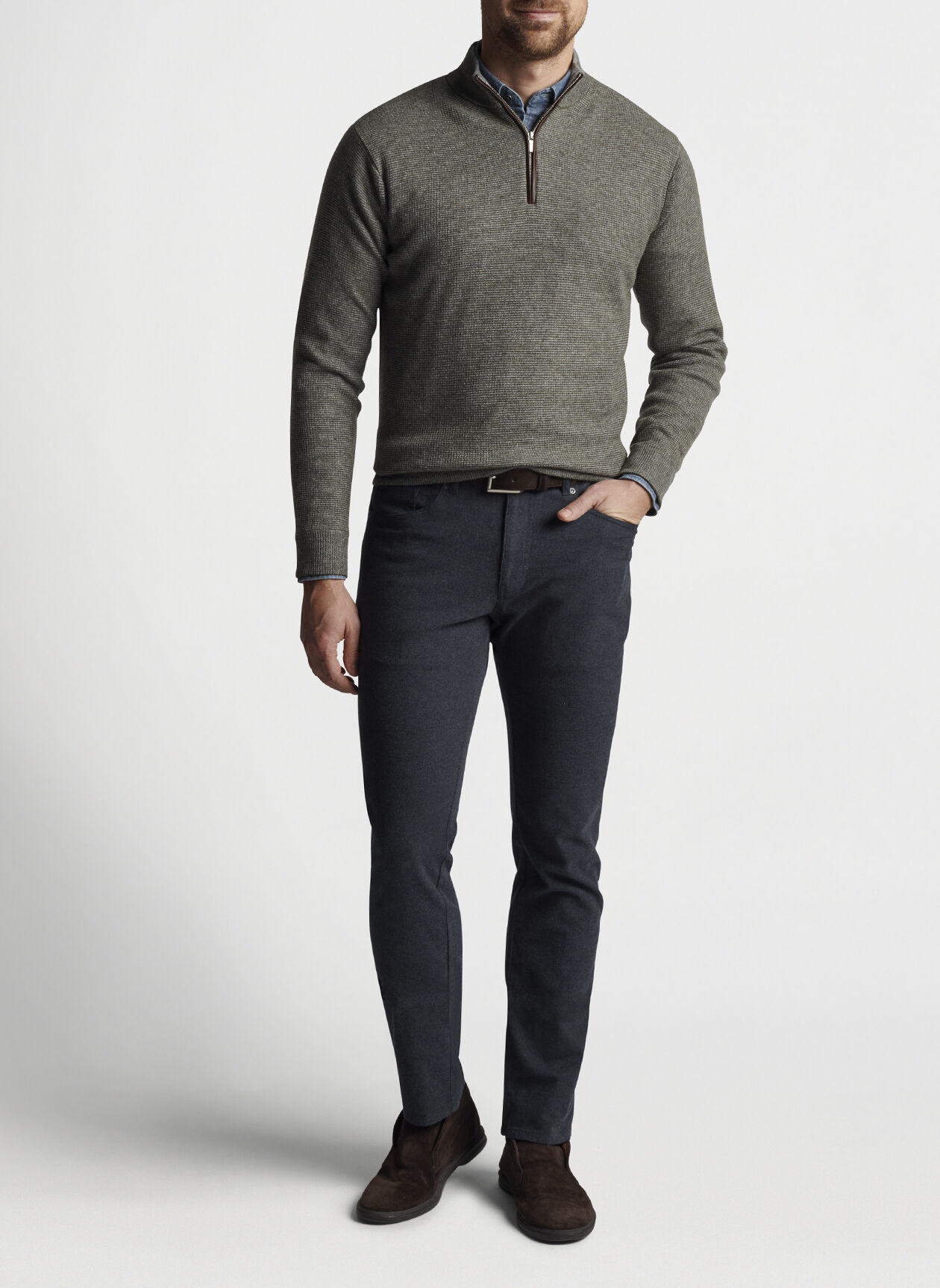 Mill Wool-Cashmere Quarter-Zip | Men's 