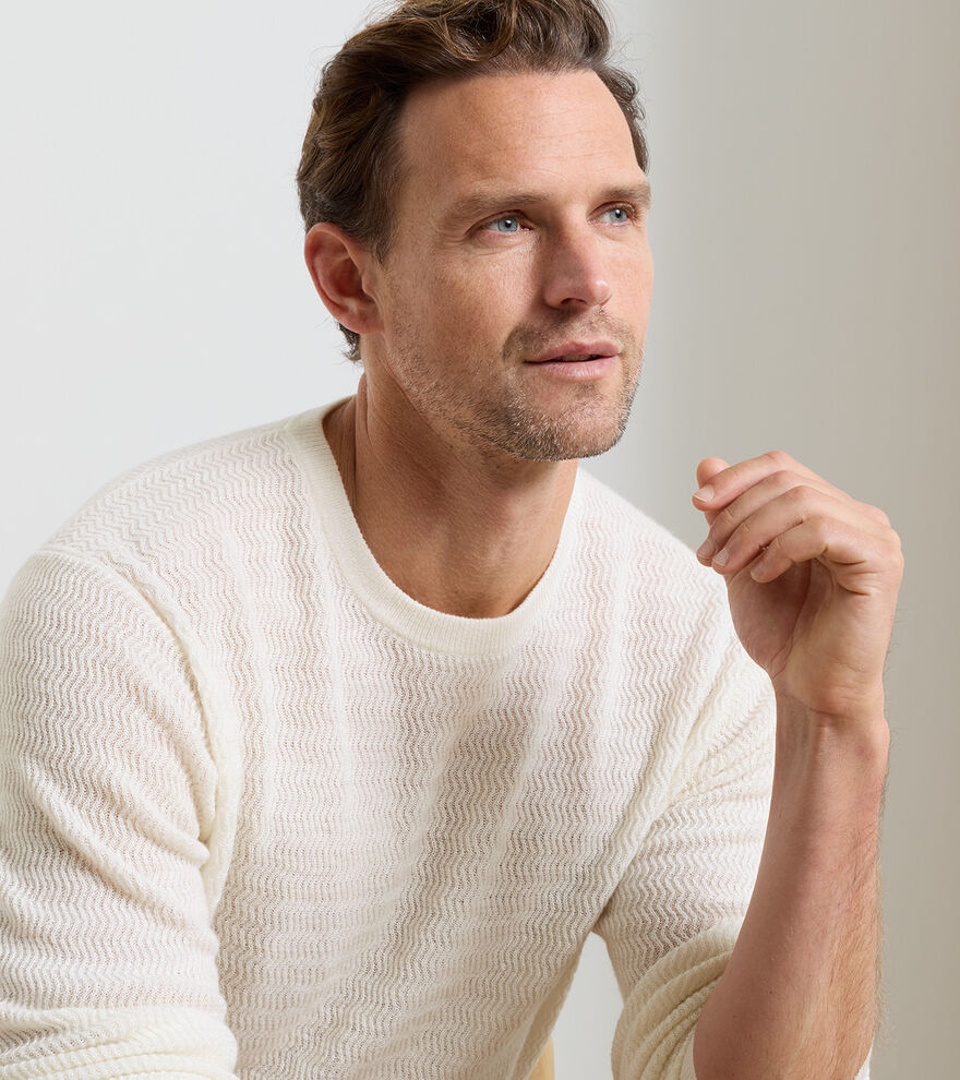 Crosswinds Textured Crewneck Sweater image number 4