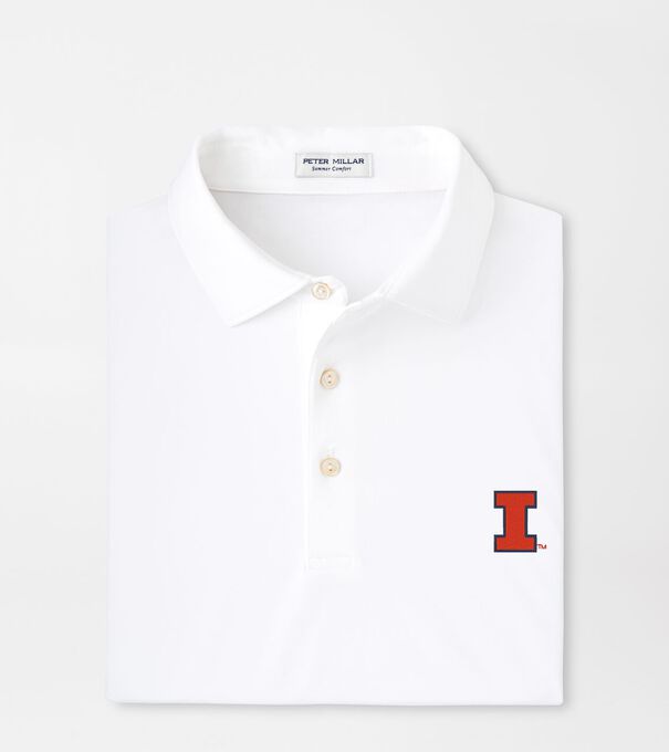 Illinois Solid Performance Jersey Polo