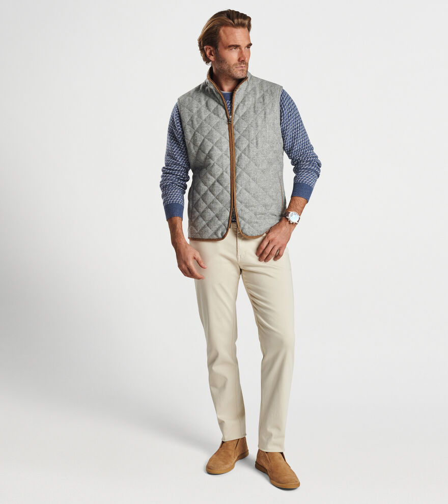 Essex Quilted Wool Travel Vest Men's Vests Peter Millar
