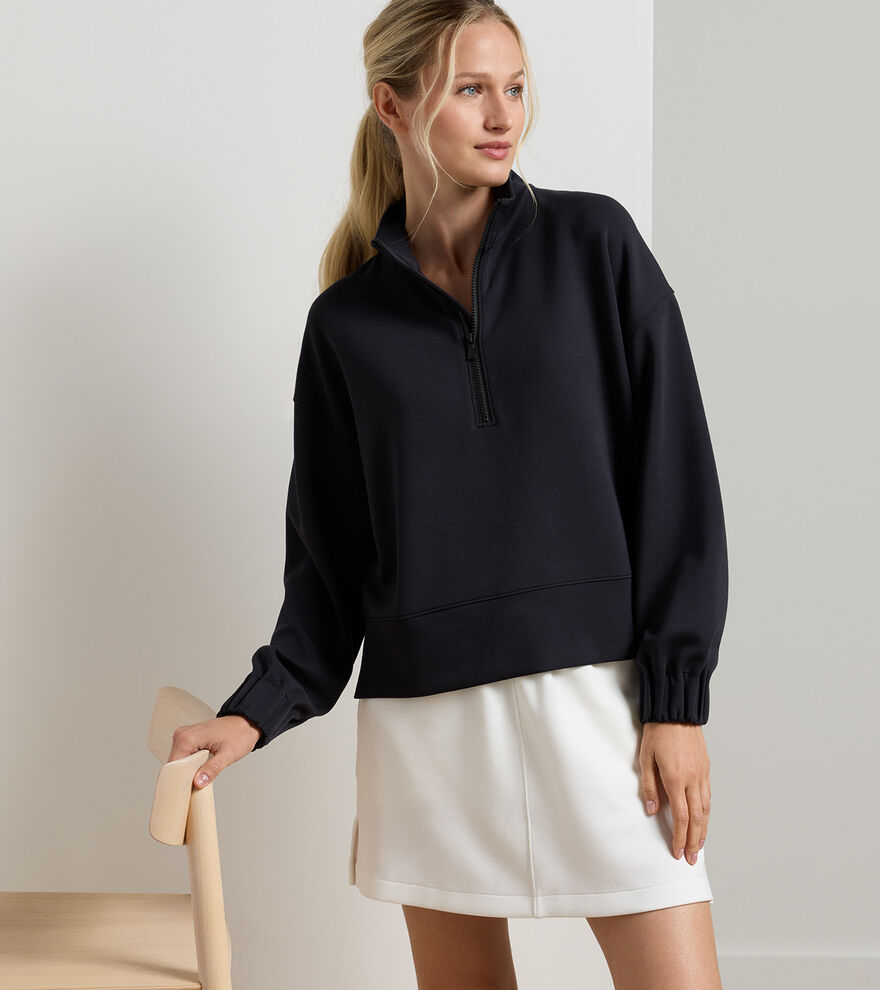 Flora Knit Half-Zip Pullover image number 2