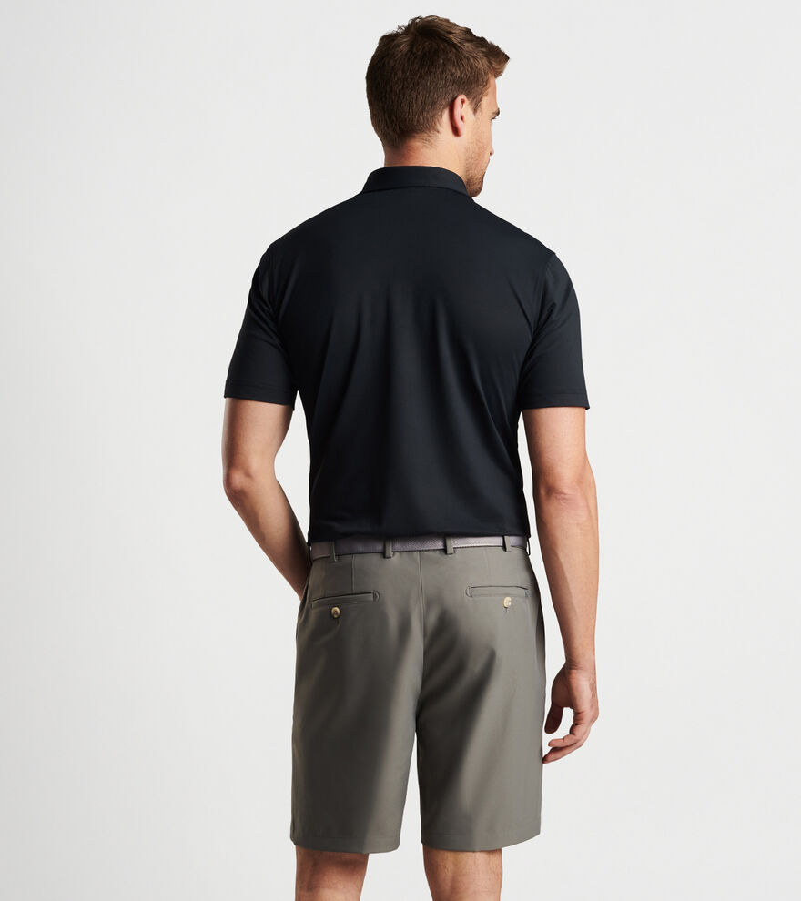 Solid Stretch Mesh Polo image number 3
