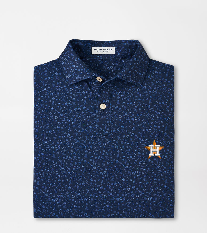 Houston Astros Youth Batter Up Performance Jersey Polo image number 1