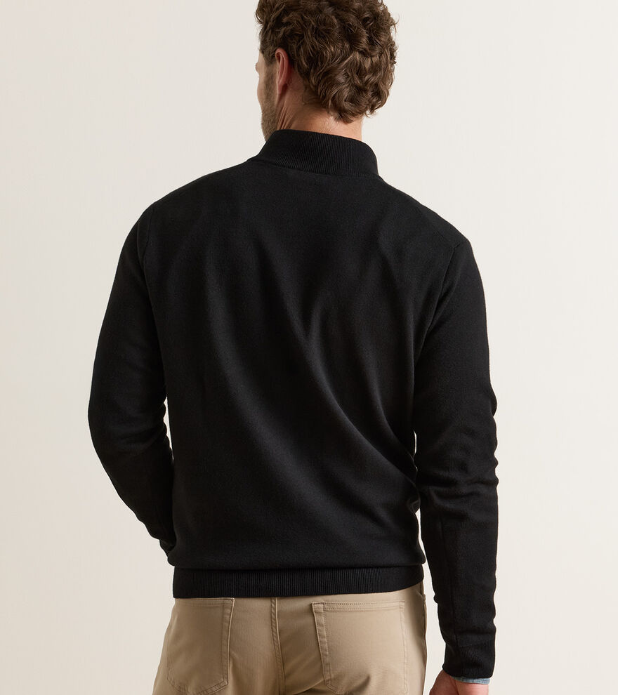 Coolspun Lite Cotton Quarter-Zip Sweater image number 3