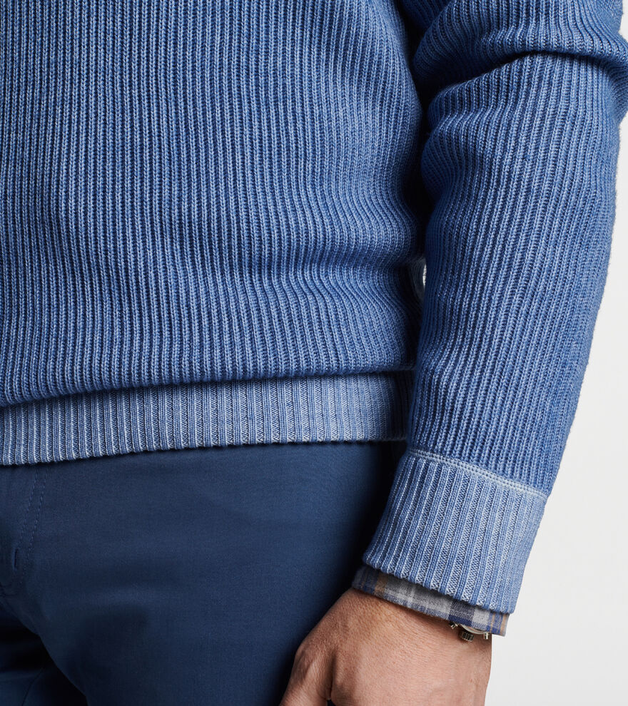 Layton Garment-Dyed Quarter-Zip | Men's Sweaters | Peter Millar