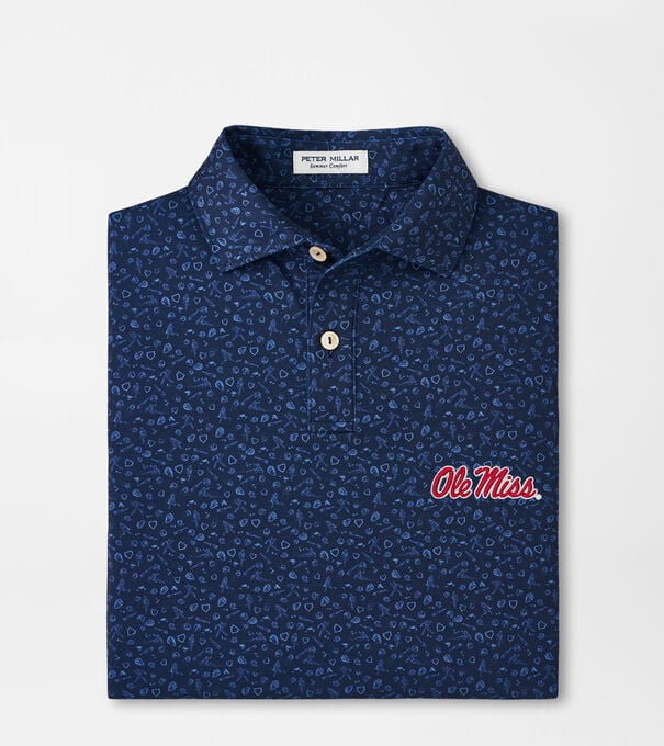 Ole Miss Batter Up Youth Performance Jersey Polo