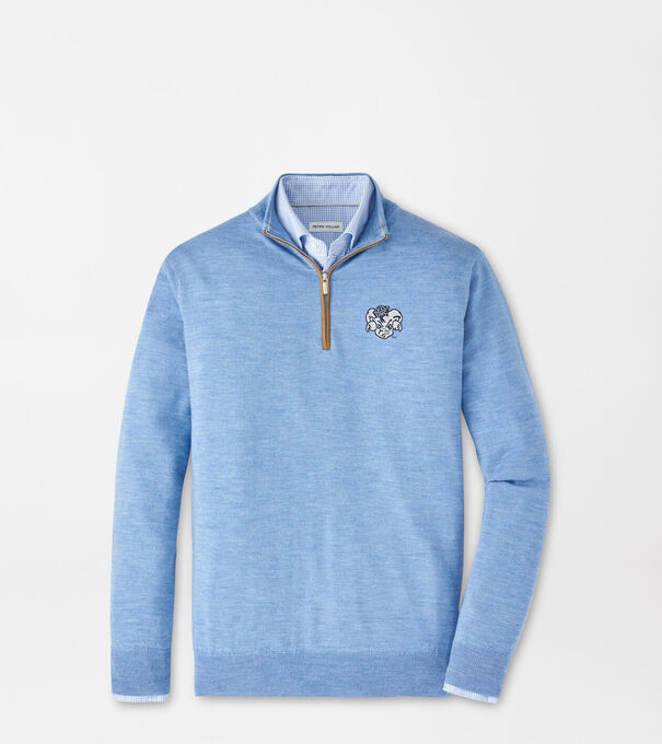 UNC Vault Autumn Crest Suede Trim Quarter-Zip