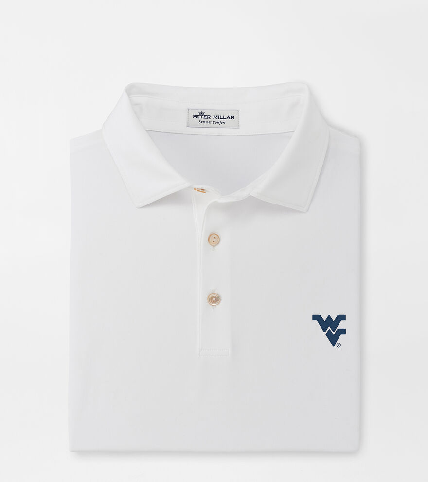 West Virginia Solid Performance Jersey Polo (Sean Self Collar) image number 1
