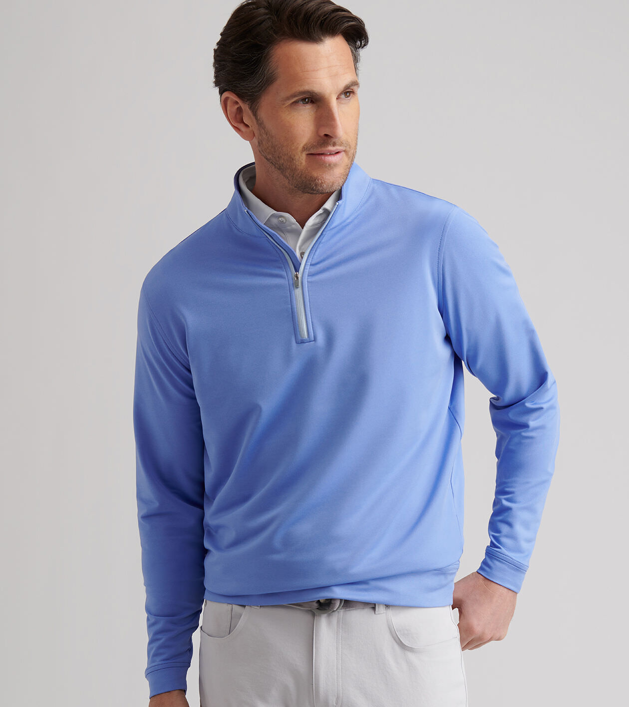 その他 Mr.Per Man Perth Mélange Performance Quarter-Zip | Men's Pullovers | Peter Millar