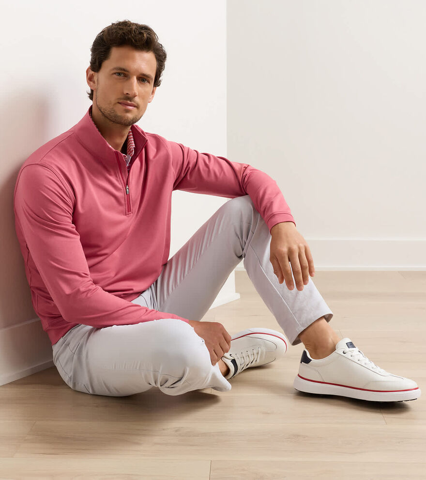 Perth M&eacute;lange Performance Quarter-Zip - Alternate Image 1