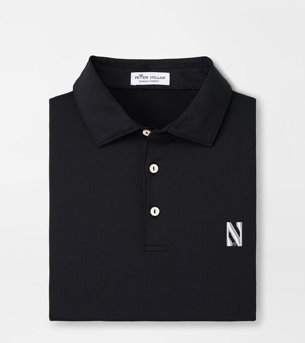 Northwestern Solid Performance Jersey Polo (Sean Self Collar)