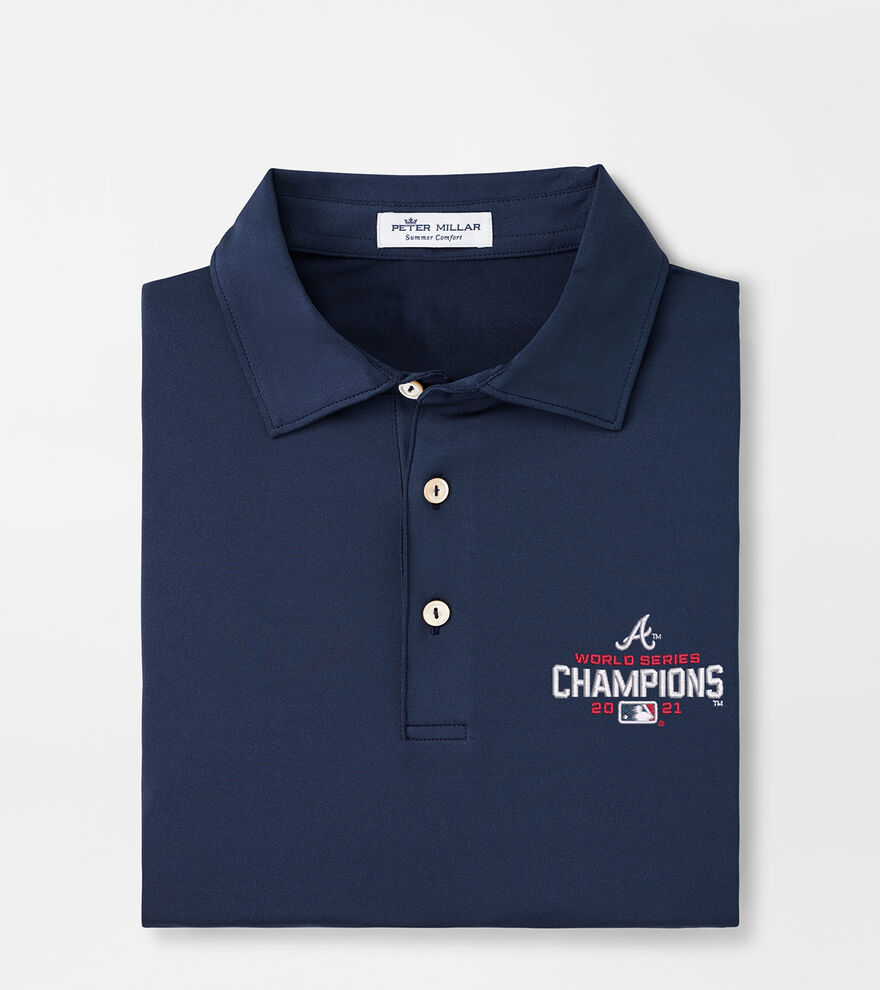 Atlanta Braves World Series Champion Performance Polo, Men's MLB Apparel