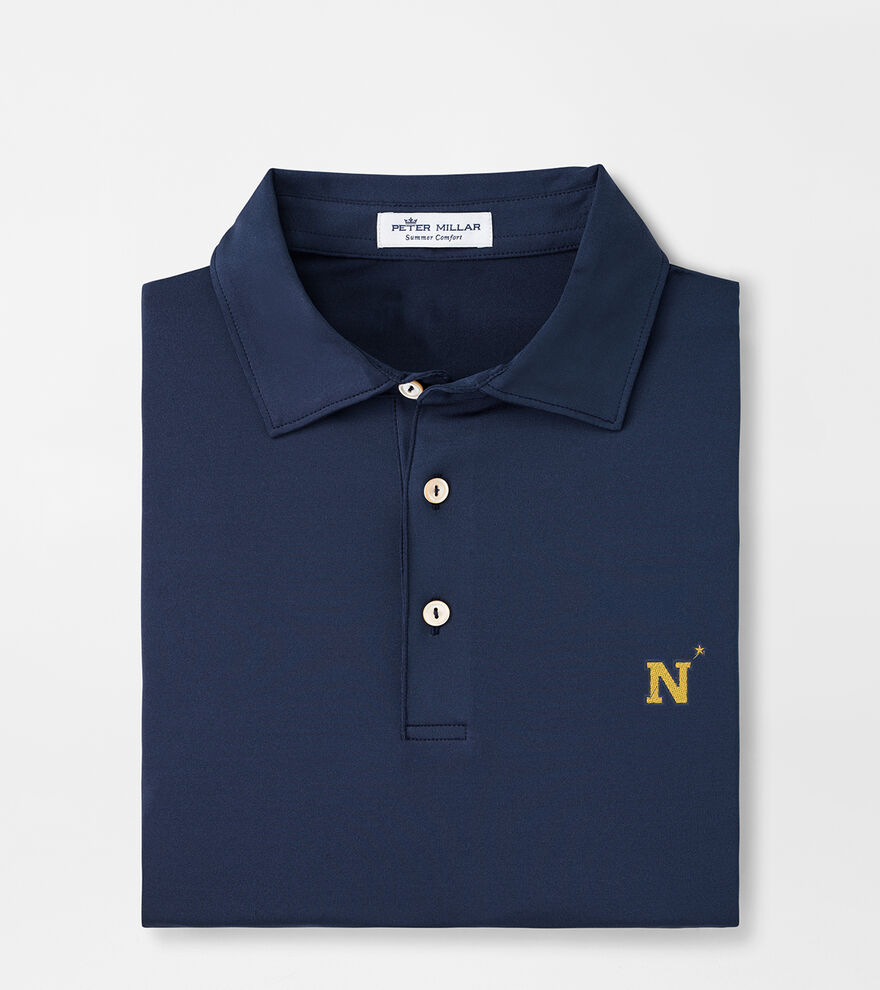 Naval Academy Solid Performance Jersey Polo Men's Collegiate Apparel