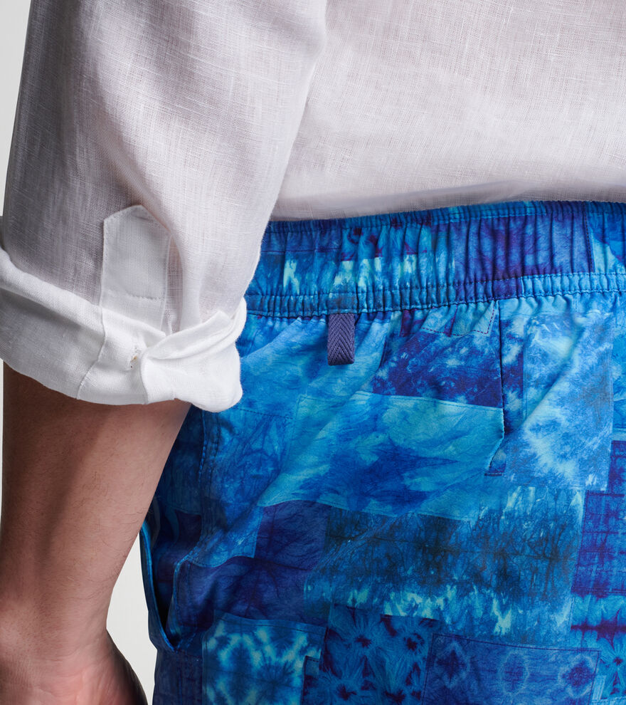 Shibori Patchwork Swim Trunk image number 4
