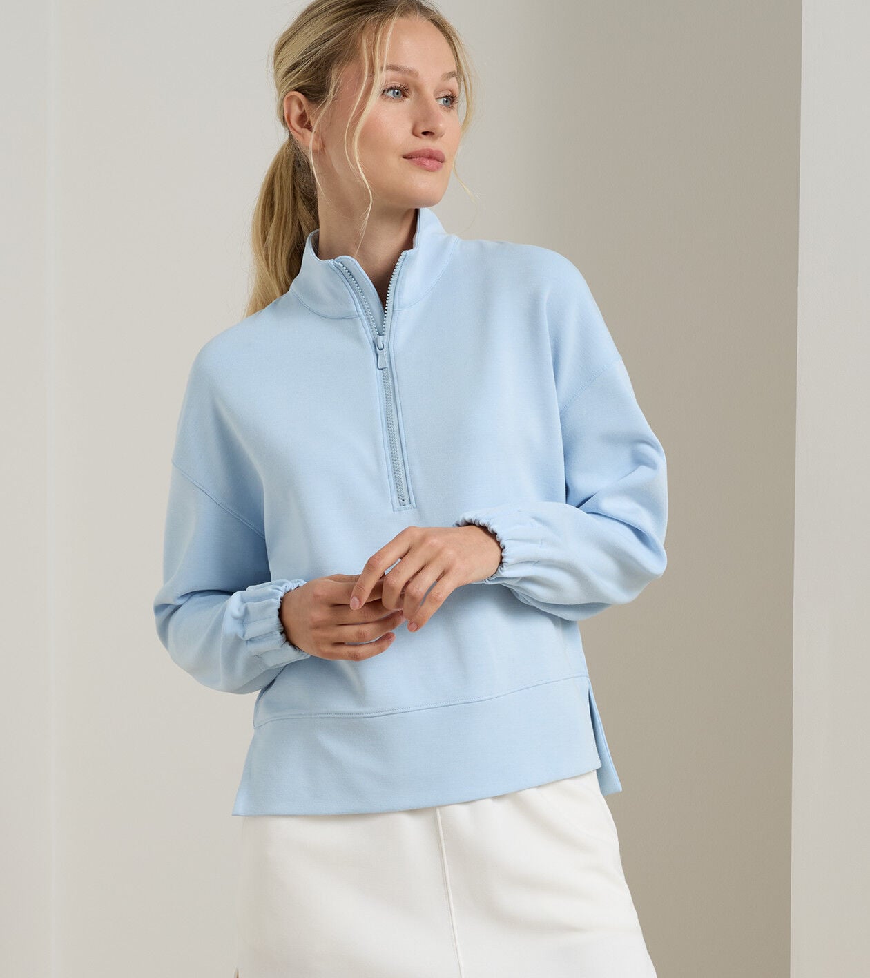 Flora Knit Mélange Half-Zip Pullover | Women's Tops | Peter Millar