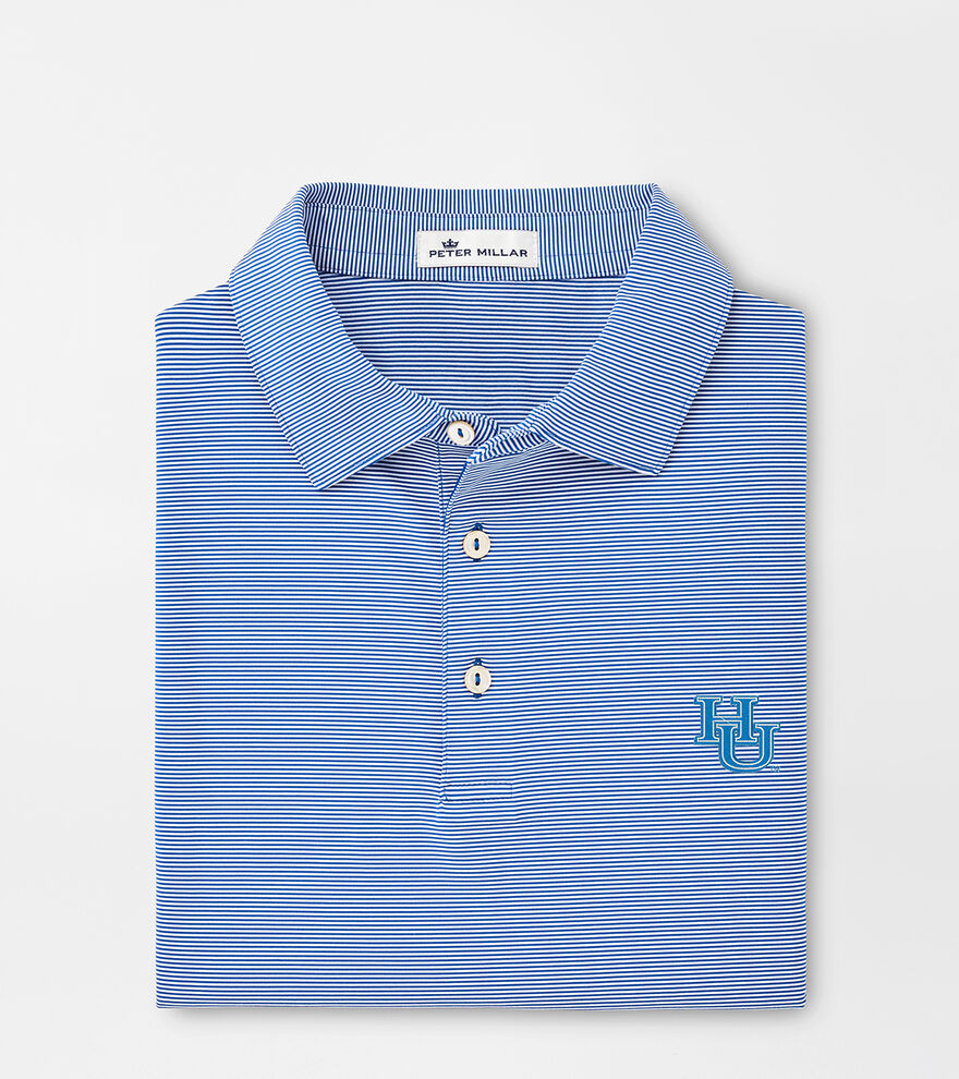 Hampton University Jubilee Stripe Performance Polo image number 1