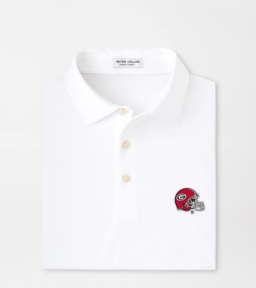 Georgia Helmet Solid Performance Jersey Polo - Alternate Image 1