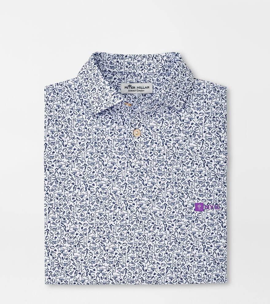 New York University Youth Performance Jersey Polo image number 1