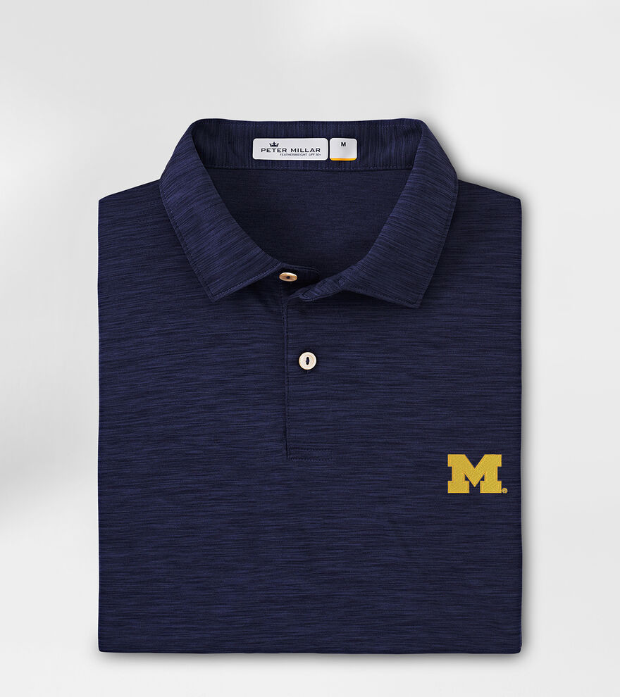Michigan Featherweight Melange Polo image number 1