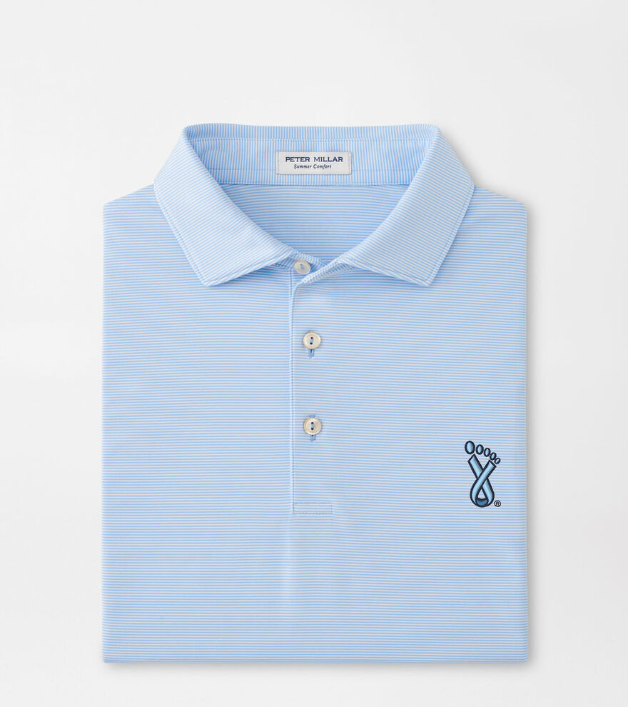 UNC Lineberger Cancer Center Jubilee Stripe Performance Polo