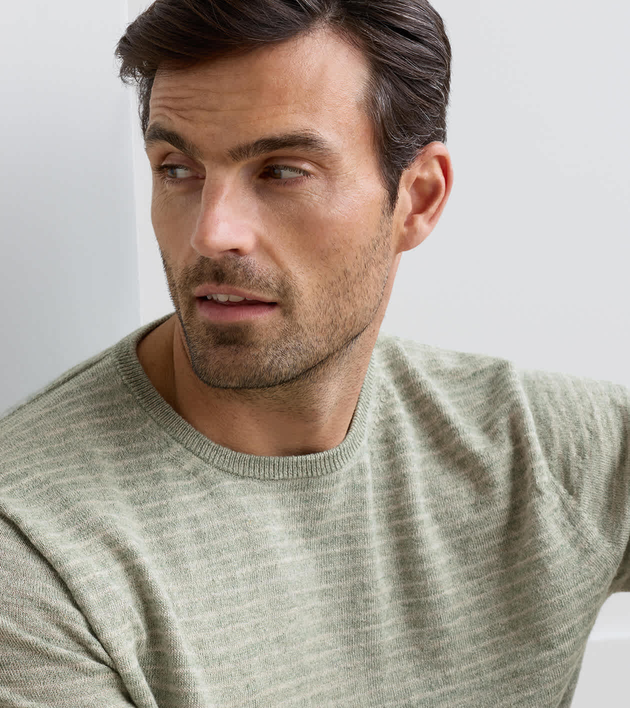 Linus Stripe Crewneck Sweater | Men's Sweaters | Peter Millar