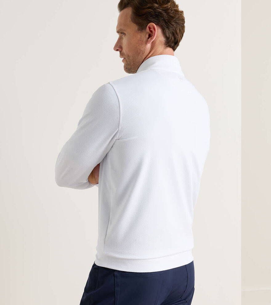Perth Cross-Hatch Performance Quarter-Zip image number 3