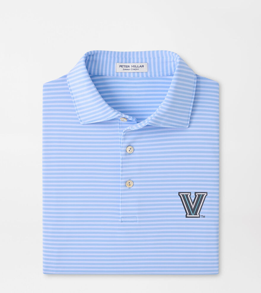 Villanova Tiebreaker Performance Jersey Stripe Polo image number 1