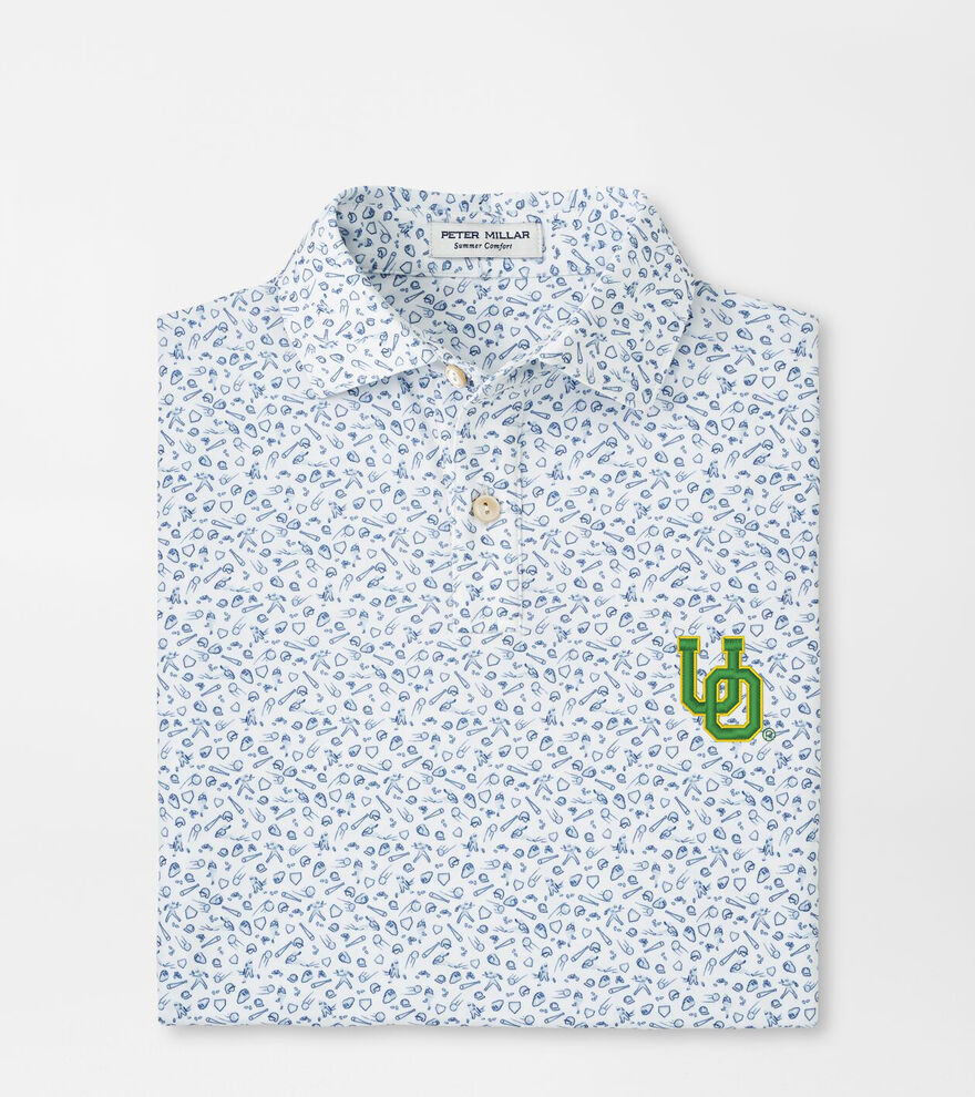 Oregon Vault Batter Up Youth Performance Jersey Polo image number 1