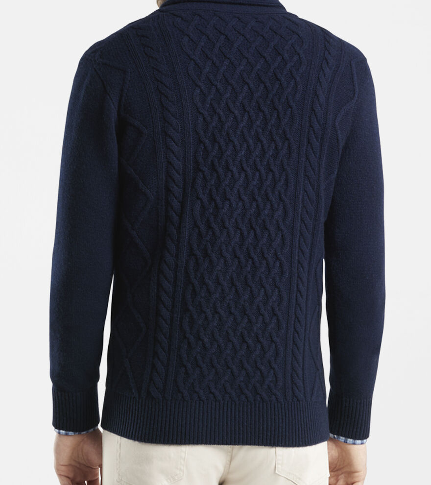 Cable Shawl Sweater image number 3