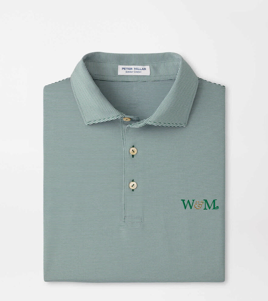 William & Mary Jubilee Stripe Performance Polo