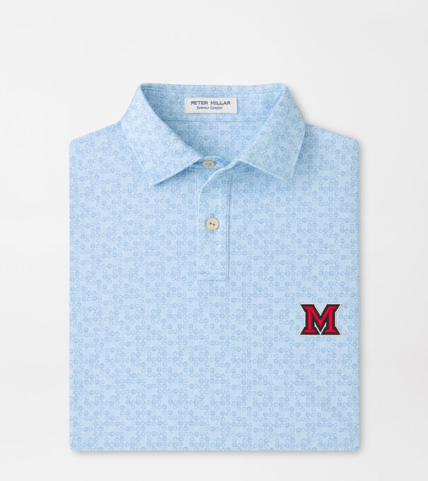 Miami of Ohio Bases Loaded Youth Performance Jersey Polo
