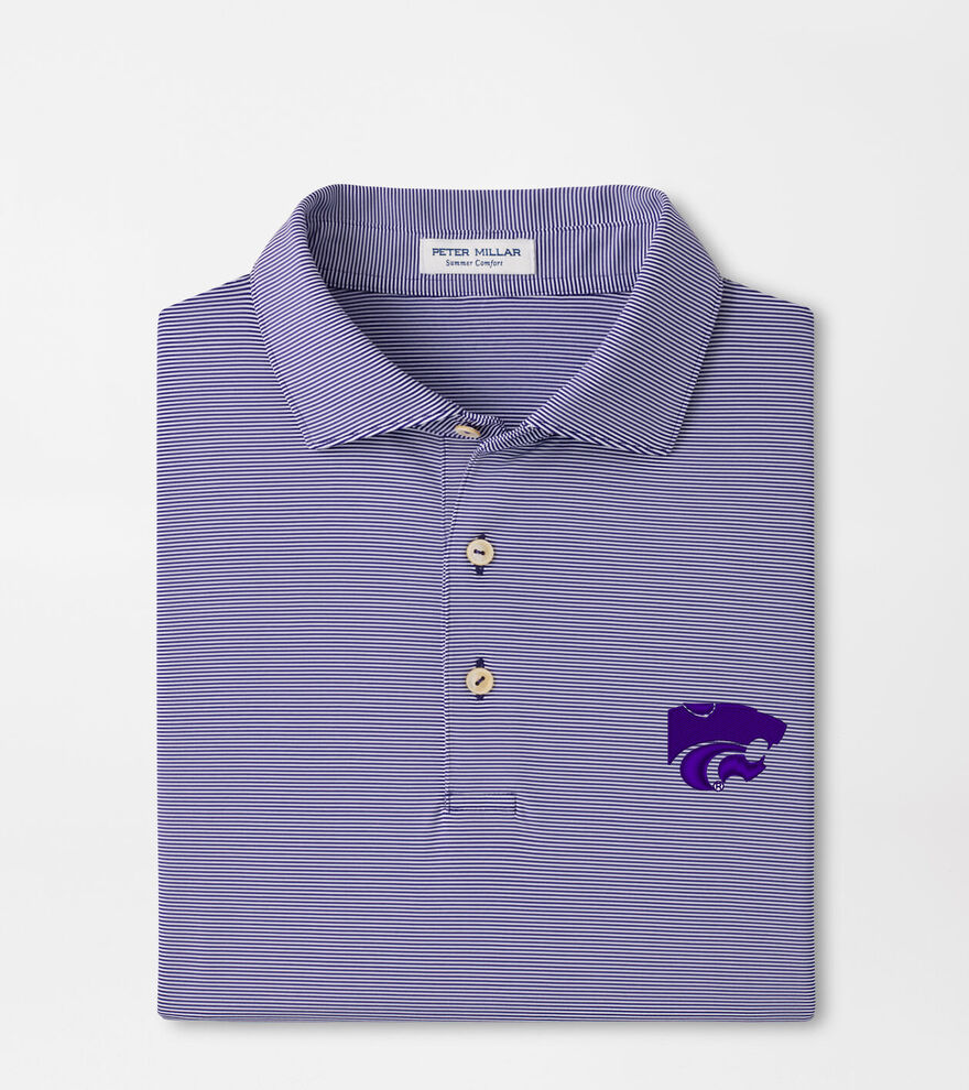 Kansas State Jubilee Stripe Performance Polo image number 1