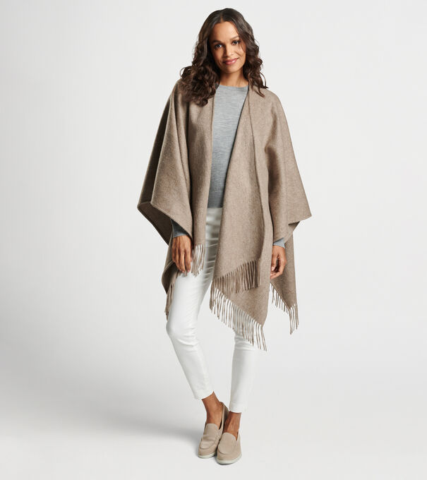 Pure Cashmere Woven Cape