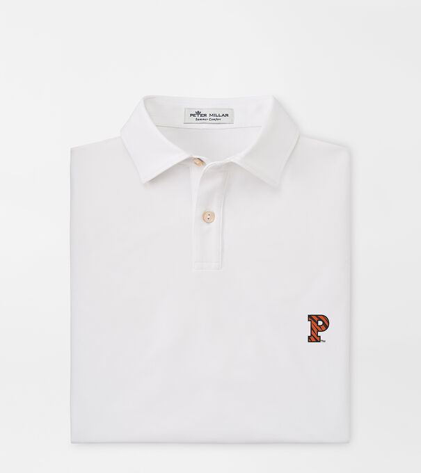 Princeton Tiger Stripe P Youth Solid Performance Jersey Polo