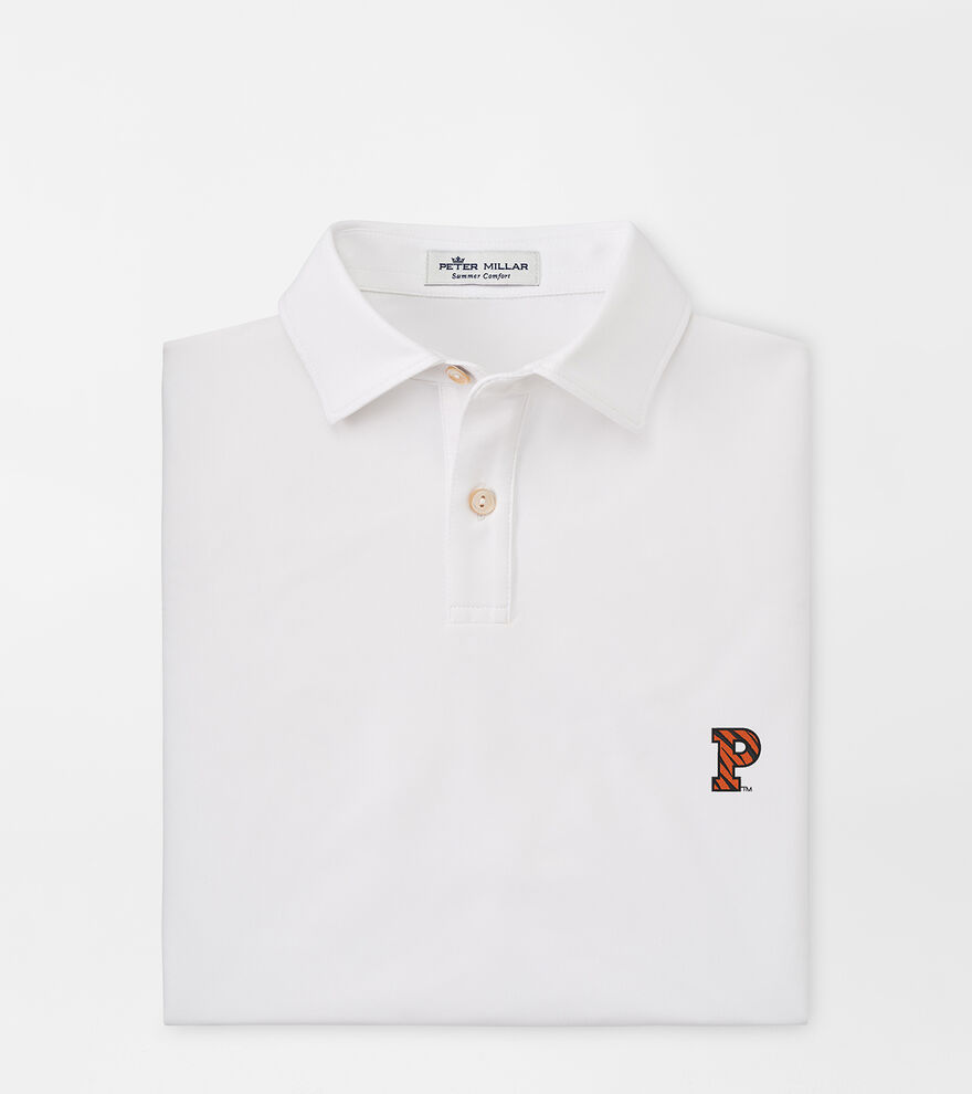 Princeton Tiger Stripe P Youth Solid Performance Jersey Polo image number 1