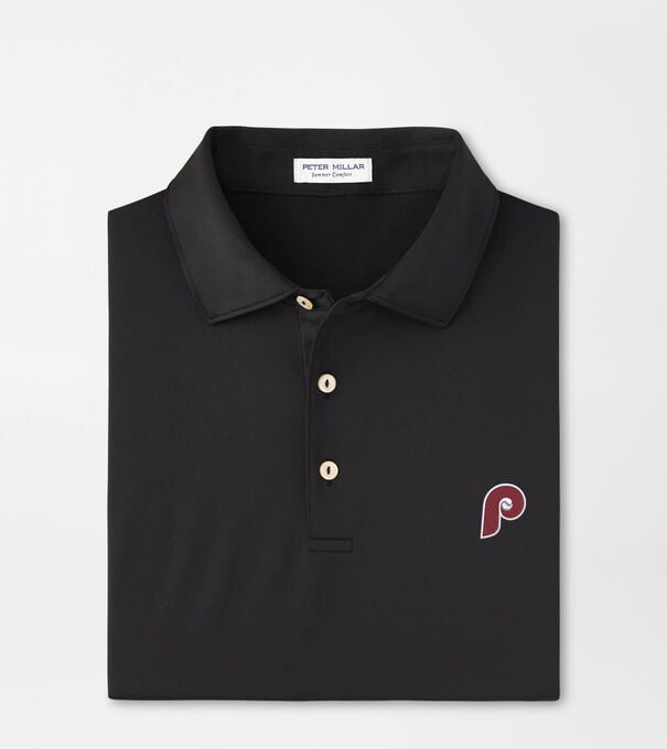 Cooperstown Philadelphia Phillies Solid Performance Jersey Polo
