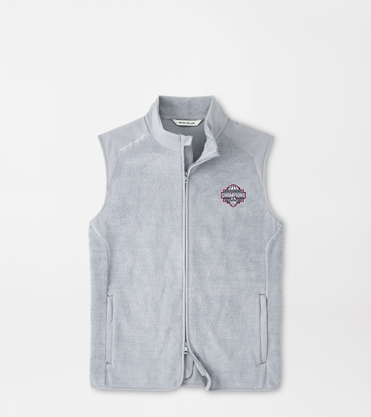 Peter Millar Men s UConn National Champion Fade Vest Color Gale Grey Size XXL