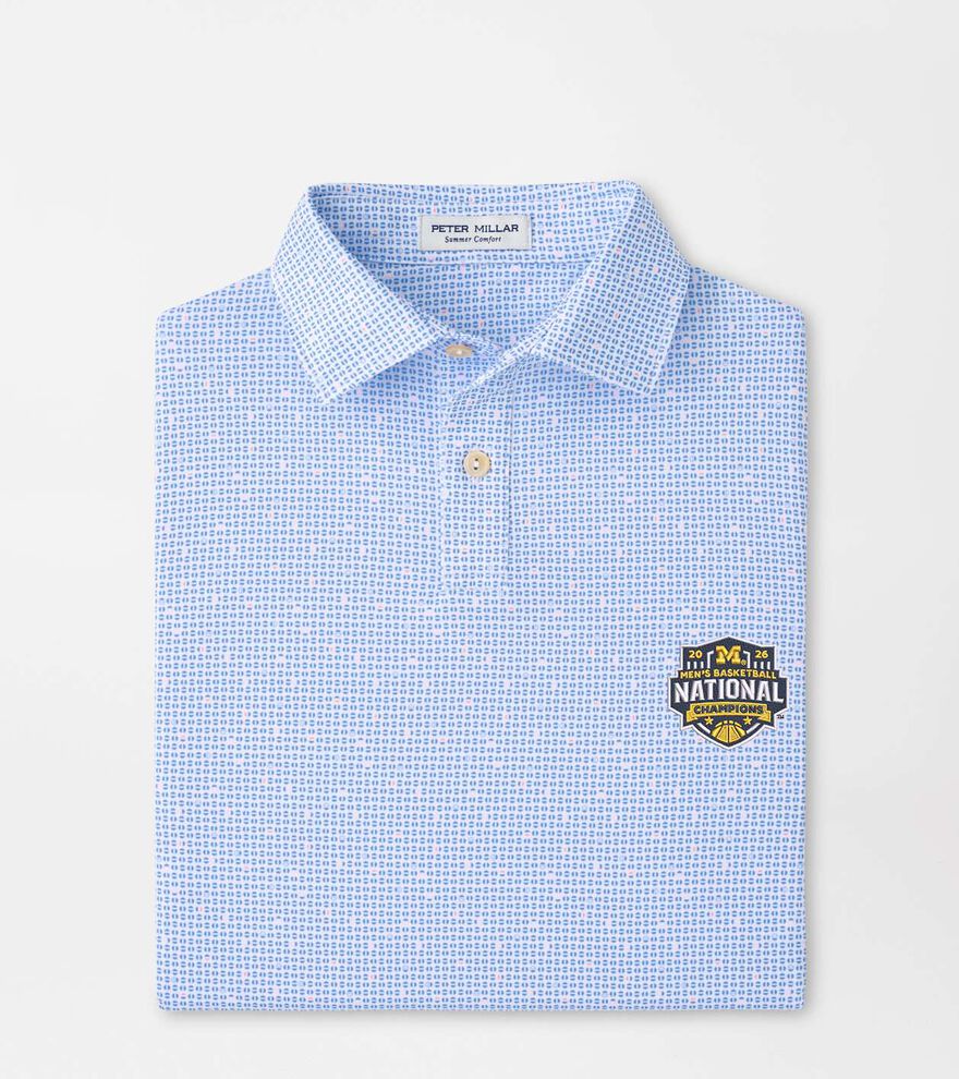 Michigan National Champion Alta Youth Performance Jersey Polo image number 1