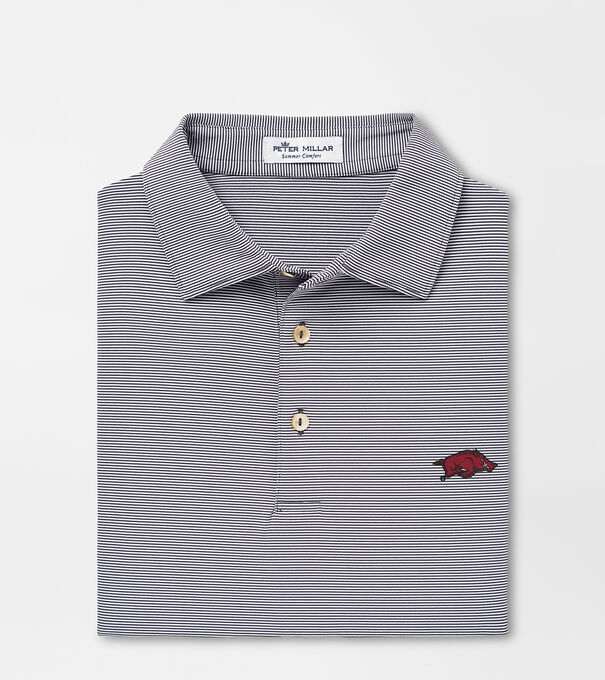 Arkansas Jubilee Stripe Performance Polo