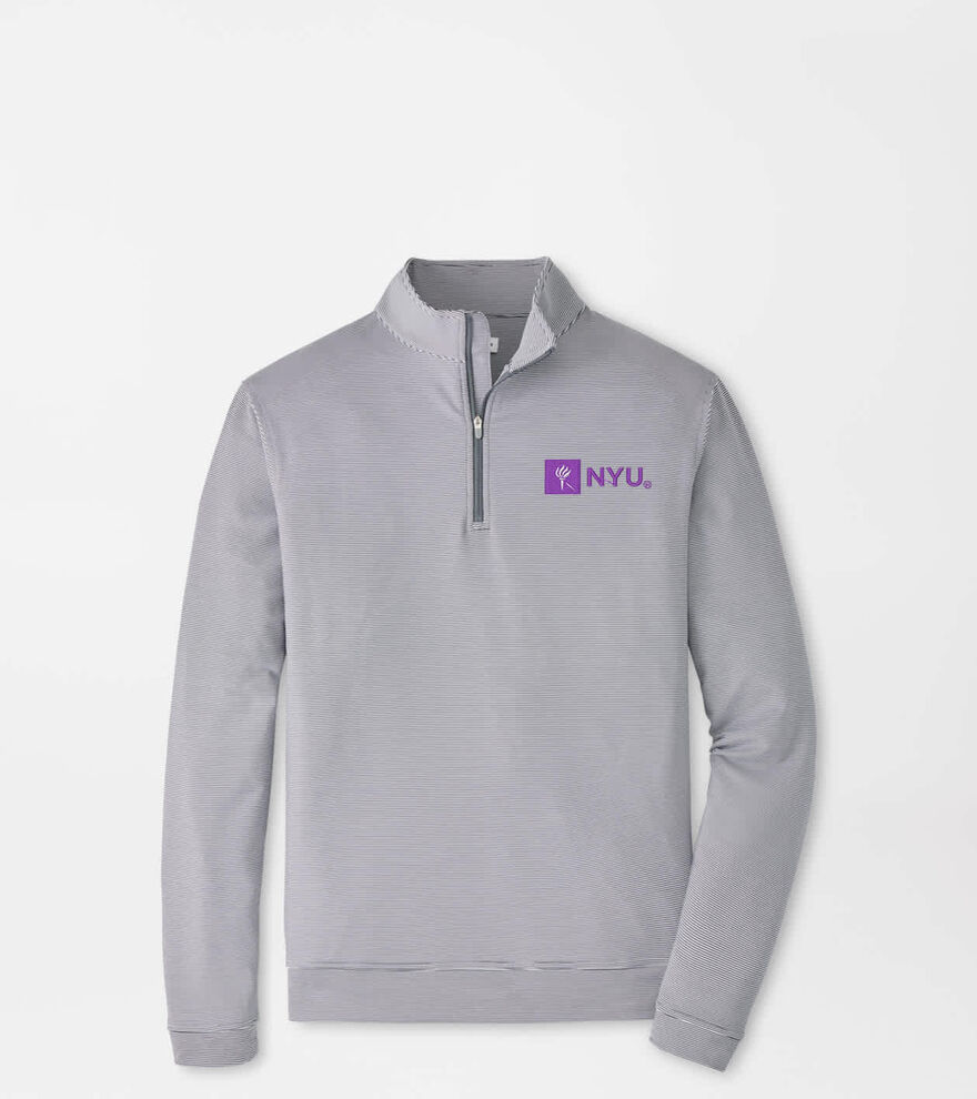 New York University Perth Sugar Stripe Performance Quarter-Zip