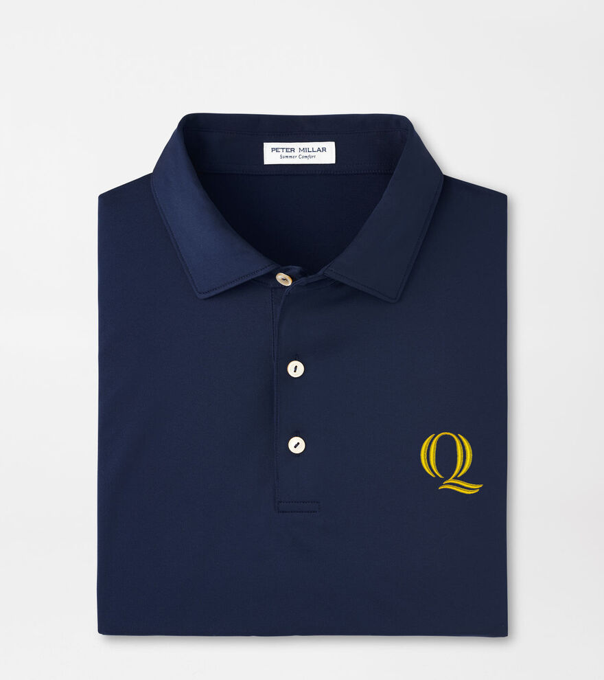 Quinnipiac Solid Performance Jersey Polo image number 1