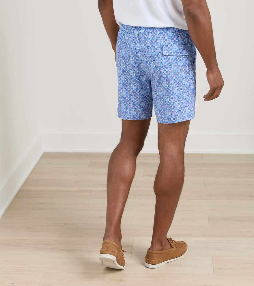 Santorini Tiles Swim Trunk image number 3