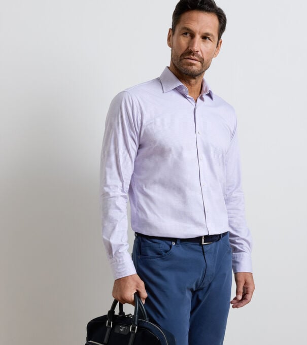 Conway Crown Lite Cotton-Stretch Sport Shirt - Alternate Image 1