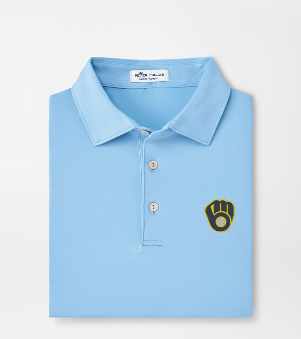 Milwaukee Brewers Solid Performance Jersey Polo