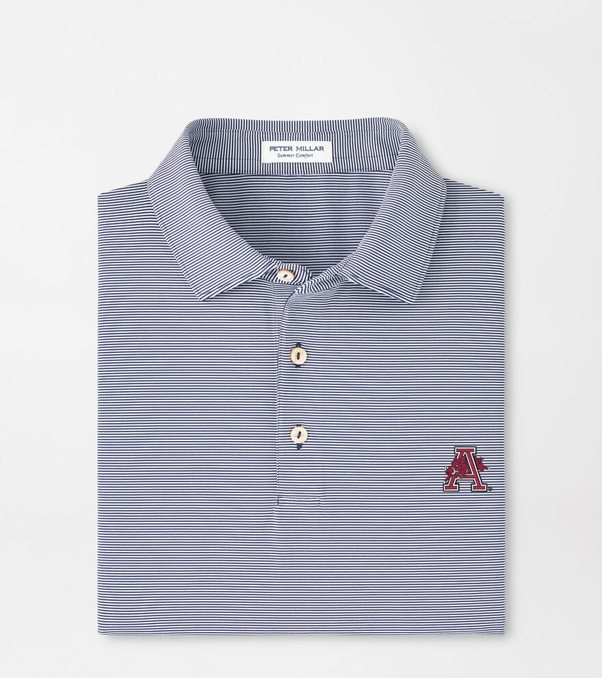 Arkansas Vault Jubilee Stripe Performance Polo image number 1